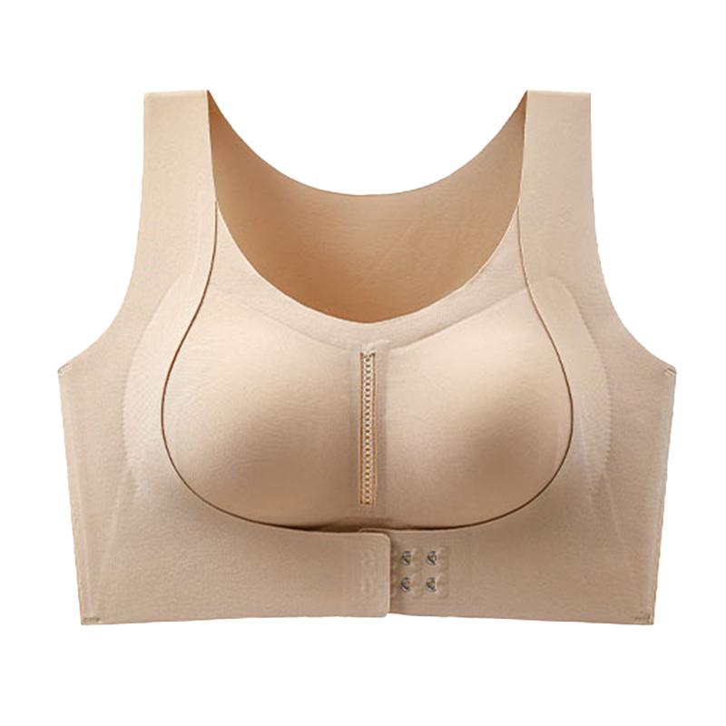 FallSweet Front Closure Sport Bra Top Women Comfortable Wireless Bra Seamless Underwear Sexy Lingerie M-XXL