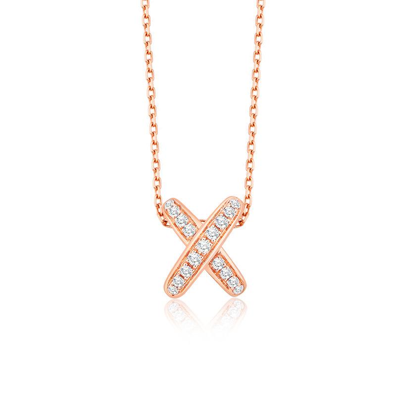 

Ожерелье с английской буквой X для женщин, простая студенческая подвеска в стиле ключицы, цепочка на шею