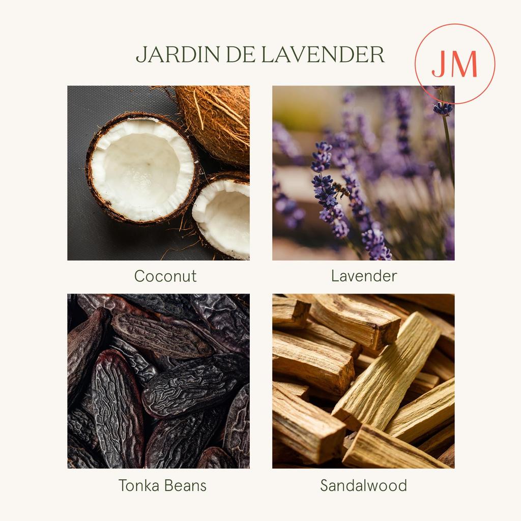 LA JOLIE MUSE Aroma Lavender Burning 40 Soy Perfect Gift for Women and Men Candle, Garden, 170g, Time Approx. Hours, Wax,