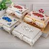 Large Metal Jewelry Box With Floral Design Nordic Style Ring Earring Organizer Anti-Tarnish Desktop Storage