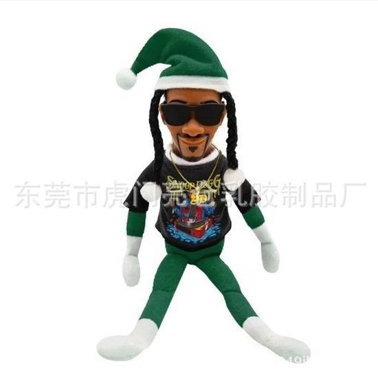 Snoop on A Stoop Hip Hop Lovers Peeping bent-over Christmas elf doll