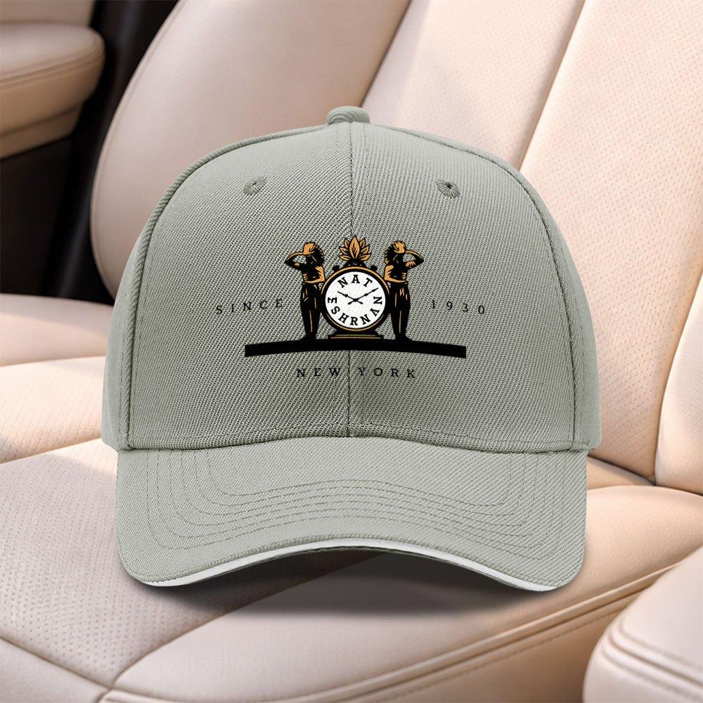 Nat Sanan Clock Pattern Baseball Cap Adjustable Duckbill Hat For Men Women Daily Commuting Sports Fishing