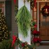 2 Piece with Hanging Hoop Artificial Norfolk Pine Needle Branches  Fireplace