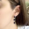 Серебряные серьги с натуральным сапфиром 10.445ct, фианитами (2162506)
