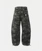 BADBLOOD Viper Gemstone Curved Pants - Green Camo