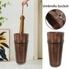 Umbrella Holder Large Capacity Wooden Storage Cane Holder Entryway Umbrella Rack For Inside Outdoor Entrance Hallway Patio Home