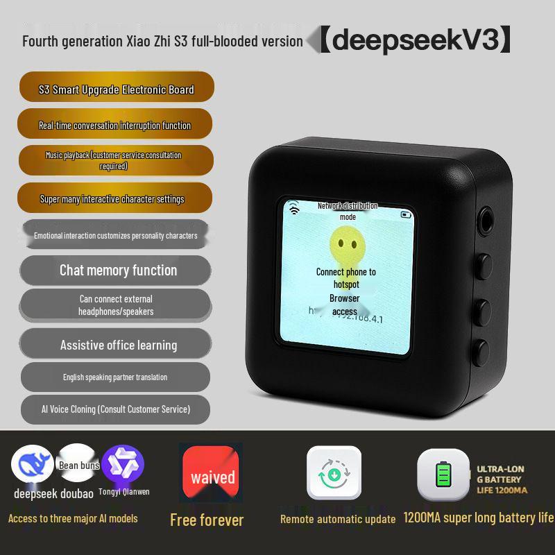 

Xiao Zhi AI Toy Story Machine: 4th Gen Chat Companion Robot with 22 Language Support