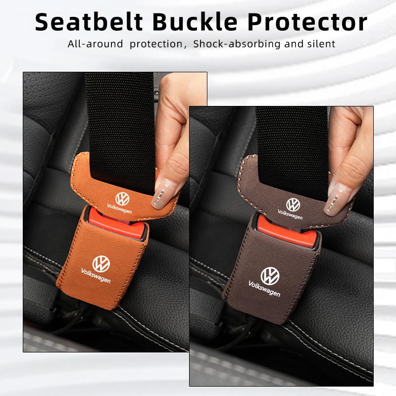 2026 Hot For Volkswagen VW Car Seat Belt Buckle Clip Protector Cover Accessories For Volkswagen VW Scirocco Jetta Beetle Golf Pa