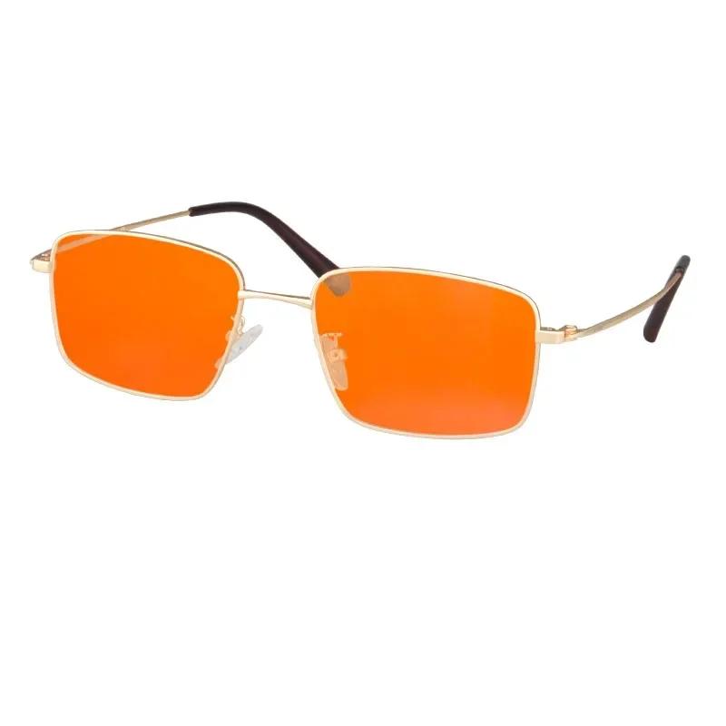 Shinu Trendige Orange/Rote Gläser Computerbrille Blaulichtfilter Für Gaming Und Arbeit Brille Bequem Für Lange Stunden