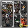 Anime Ones Pieces Luffys Zoros Phone Case For Samsung Galaxy S25 S24 S23 S22 S21 S20 FE Plus Ultra 5G Matte Magnetic