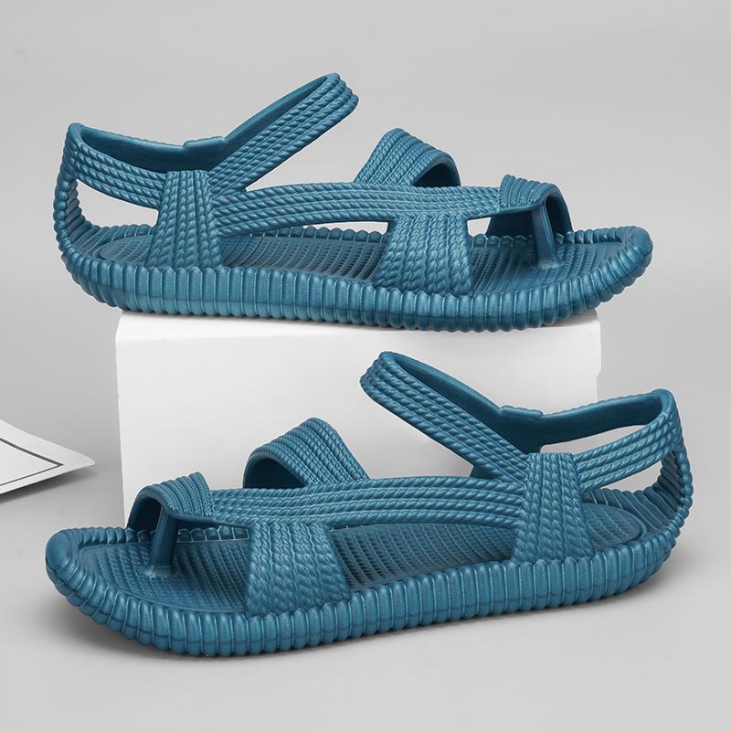 New Summer High Quality Fashion Men Sandal Retro Roman Sandals Outdoor Couples Beach Shoes Comfortable Open-Toe Cloud Slippers