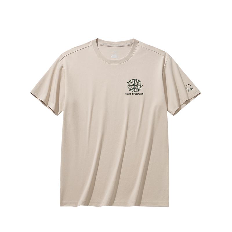 

Anta Team Zero Solid Color Round Neck Comfortable Breathable Versatile Short Sleeve T-Shirt Unisex Tops 172536105G-2 L