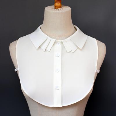 Perfect Match 1 Piece Of Fashionable Layered Peter Pan Collar - Women'S Detachable Accessory Collar, Elegant Academic Vibe, Year-Round Wear