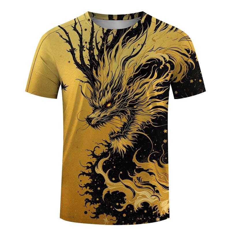 3D printed top T-shirt for summer fashion men's clothing