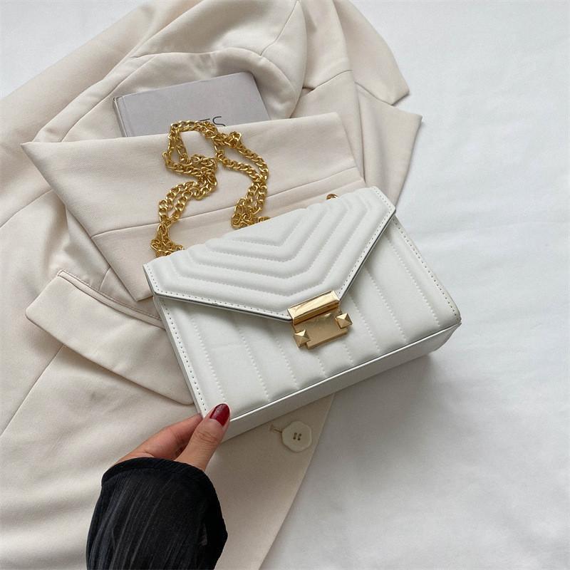 Trendy Rose Pink Chain Bag For Women Versatile Chic Casual Shoulder Handbag For Daily Use