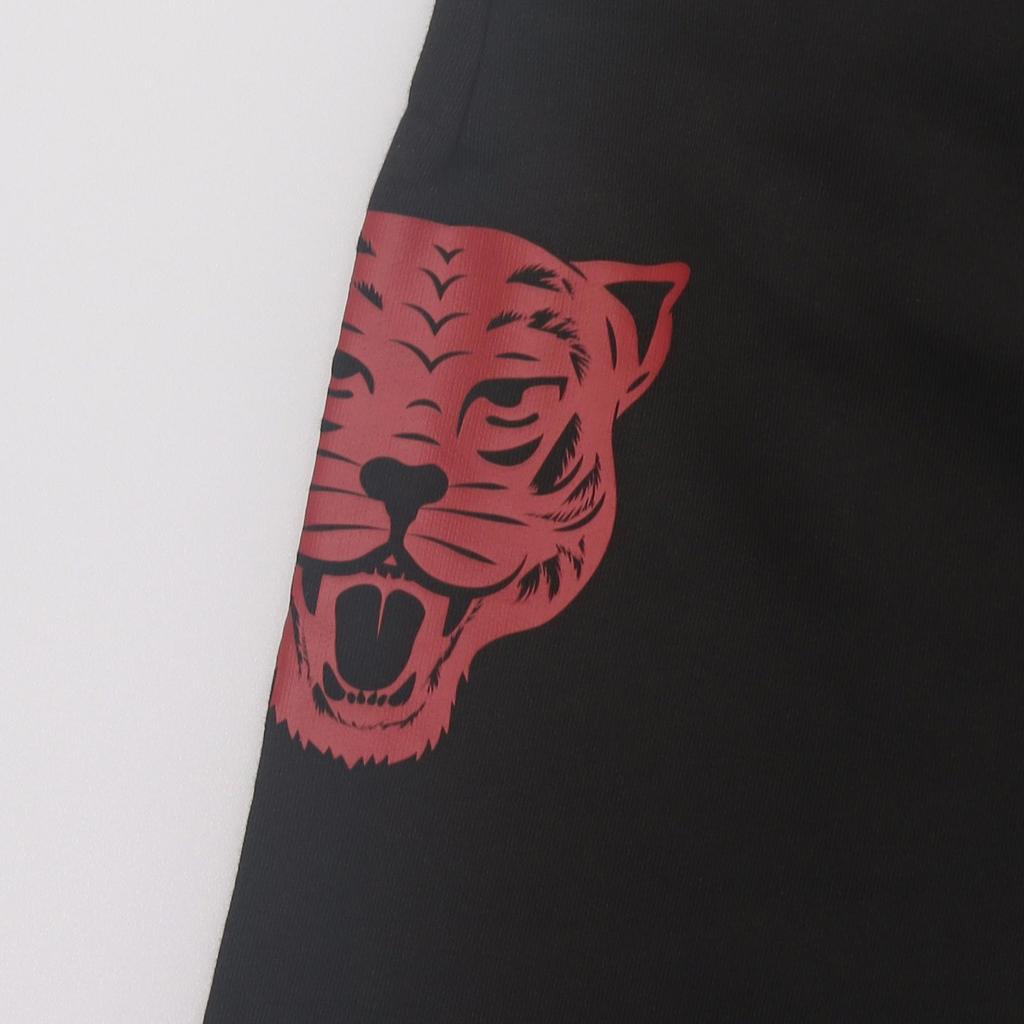 Puma Animal Pattern Logo Print Cuffed Sweatpants Men Bottoms Black 621839-01