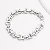 Titanium Steel Bracelet, Retro Trendy Stainless Steel Men'S Bracelet U-Shaped Hip-Hop Casual Simplicity Does Not Fade
