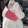Solid Color Ladies Shoulder Bag Minimalistic Reliable Large Capacity Sling