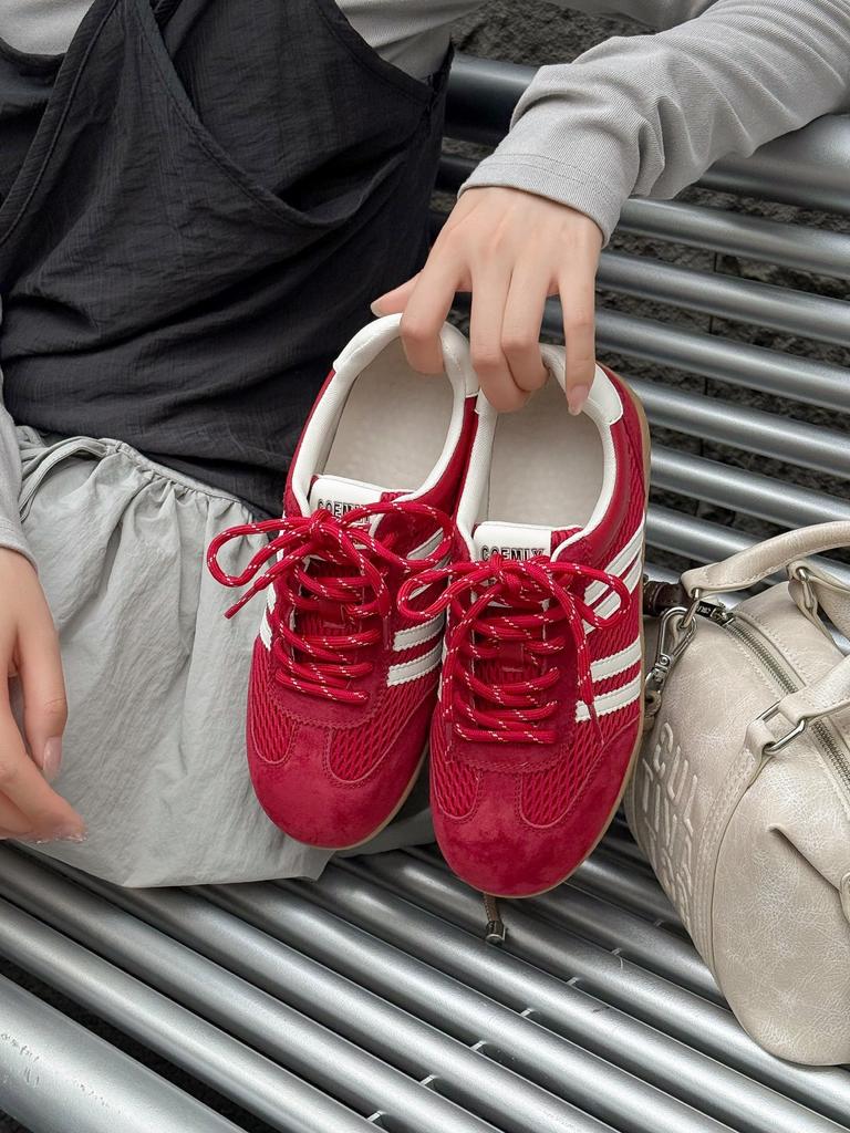 2025 Summer and Autumn Versatile Fashion Moral Training Shoes Forrest Gump Shoes Women's Shoes Sports Shoes Mesh Breathable Versatile Casual Shoes