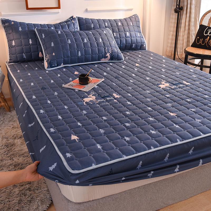 New Cartoon Mattress Cover Protector Soft Comfortable Breathable Printing Bedding Mattress Bed Cover Fitted Machine Washable