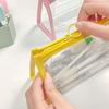 Color Transparent Storage Bag Simple Ins Girly Heart Makeup Bag High-Value Desktop Storage Stationery Bag Pen Bag
