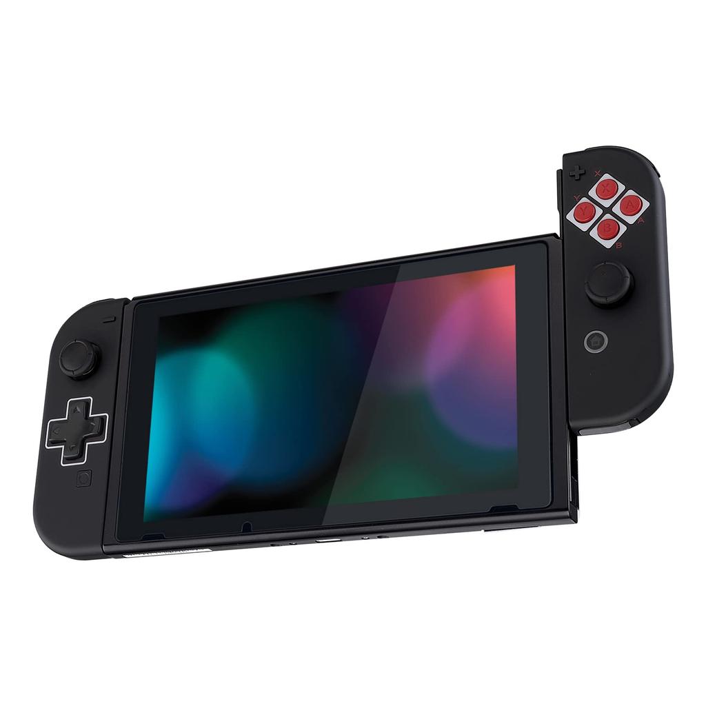 EXtremeRate Switch-Handheld-Controller-Shell-Gehäuse für Tastenmuster-Schaltergehäuse für OLED mit vollständigem Tastensatz NES Joy-Con (Richtungsversion),