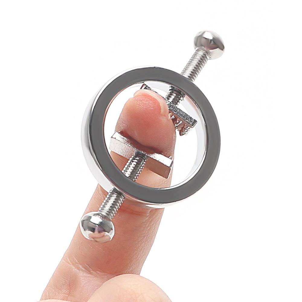 Female Stainless Steel Adjustable Nipple Clamps Metal Nipple Clips Breast Bondage Restraint Fetish Woman Sex Toy