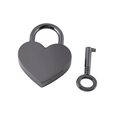 Petit cadenas en forme de cœur pour bagages, agenda, clés