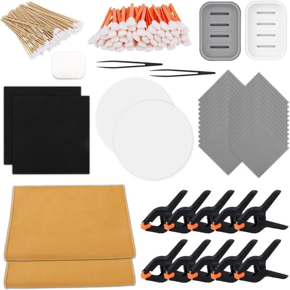 

210pcs Precision Support Card Flattening Kit Accessory Kit Clear Acrylic Rounds Card Care Tool Portable прозрачный