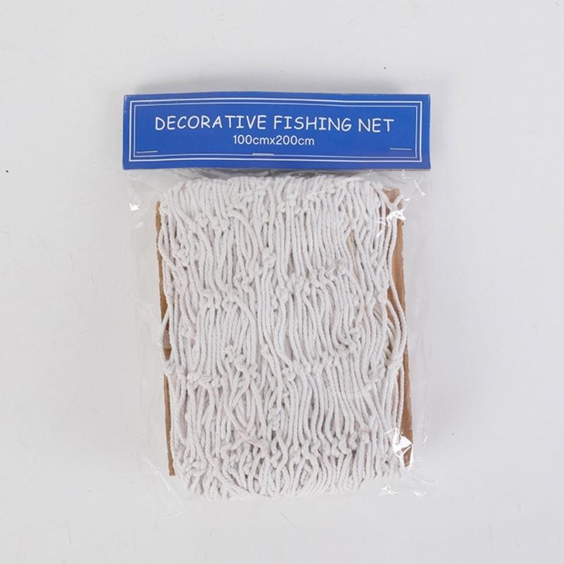 Ocean Themed Decorative Fish Net Wall Hanging for Parties and Interior Fishing Net Decoration 150x200cm