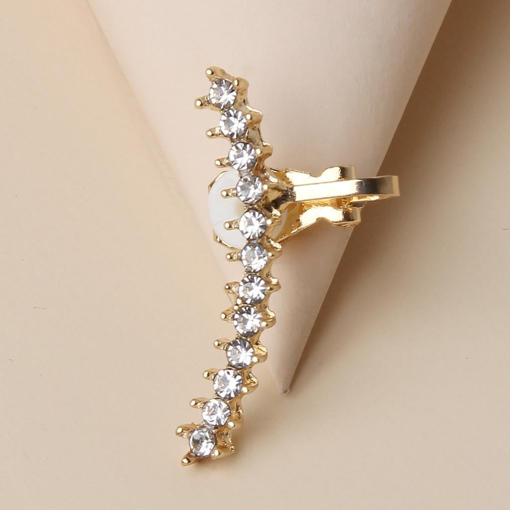 Clips Contemporary Ear With Water Diamonds For Gift Giving And Events Social