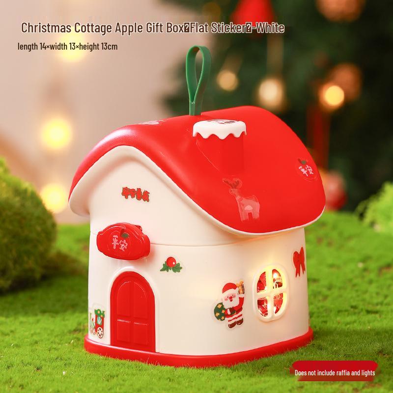 Christmas Eve Apple Gift Box - Creative Little House Candy Packaging for Kids