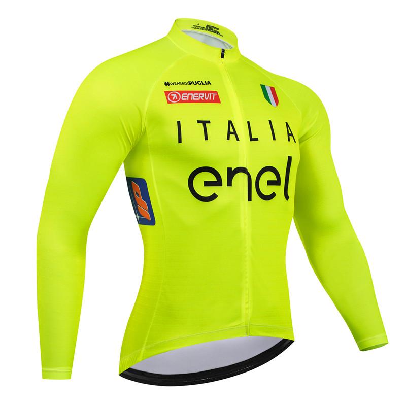 2026 Italia Pro Team Prodyšný Dlouhý Rukáv Pánský Cyklistický Dres Sada Oblečení na Horský Kolo Podzimní Cyklistické Oblečení Maillot Ropa Ciclismo