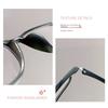 2Pcs Unisex Retro Business Style Reading Glasses Rectangular Frame Magnification