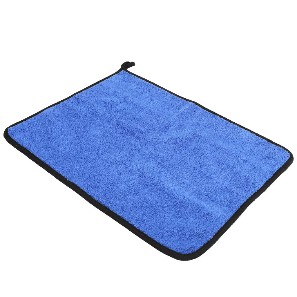 Cotton Fishing Towel Thickening Water Absorption Double Sided Color Towel Fishing Accessory(Blue Gray )