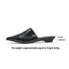 Designer Luxury Women Mules Slippers Fashion Cover Toe Thick Heel Slide 2026 Spring Ladies Elegant Evening Party Shoes