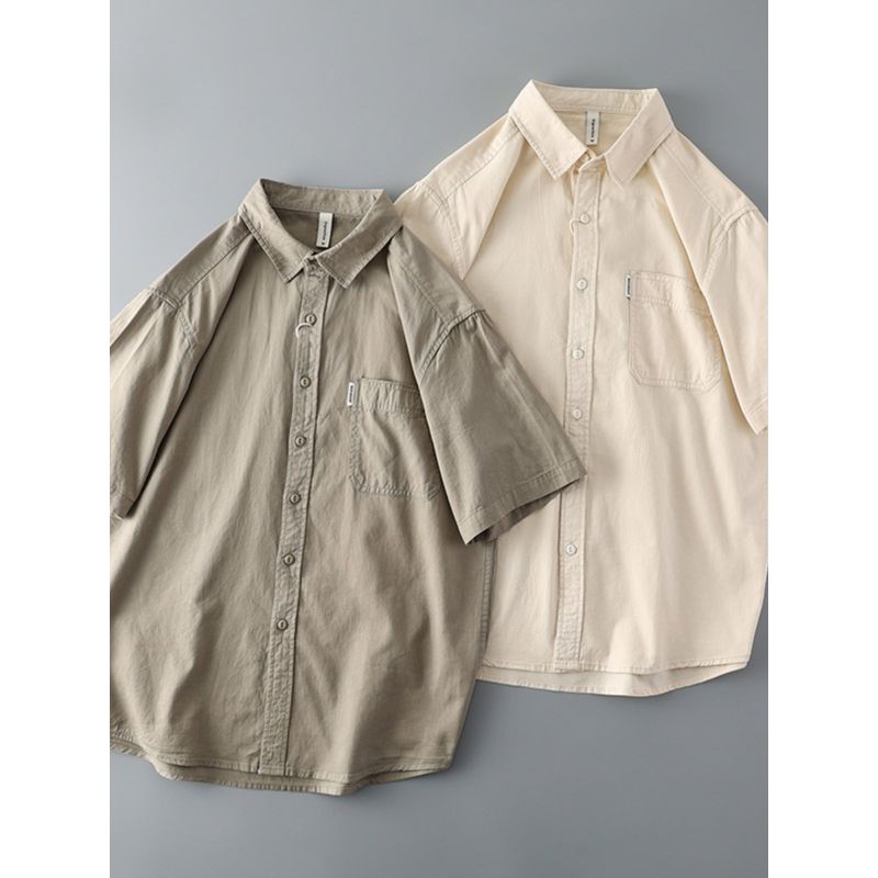 Trendy Retro Short Sleeve Pure Cotton Export Export Parka