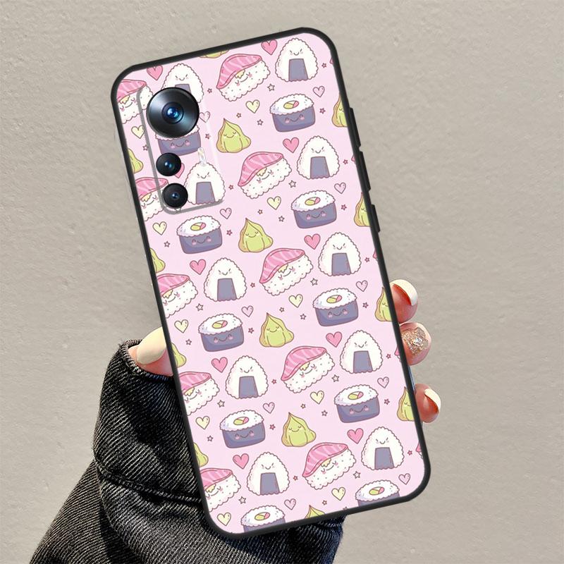 Kawaii Sushi Crowd For Xiaomi 13 12 Lite 11T 12T Pro 12X Phone Case For POCO F5 X3 X5 Pro M6 X4 F4 GT M5s F3