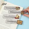 Creative Quotes Bookmark Quote Bookmark, Metal Inspirational Book Page Marker for Readers, Durable Reading Thin Iron Mark Students, Literary