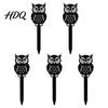 Witch Hat Flower Pot Decor 5Pcs Halloween Planter Stakes Acrylic Garden Sign for Outdoor Yard Lawn Backyard Indoor Potted Plant Accessories