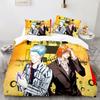 Hunters Killua Gon Freecss Duvet Cover Pillowcase Hunter Hunter Bedding Set Adult Bedroom Decoration Single Double Large Size