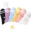 Women's Pure Cotton Socks, Autumn And Winter Women's Socks, All-Cotton Comfortable Women's Ankle Socks, Short Tube, 6 Pairs