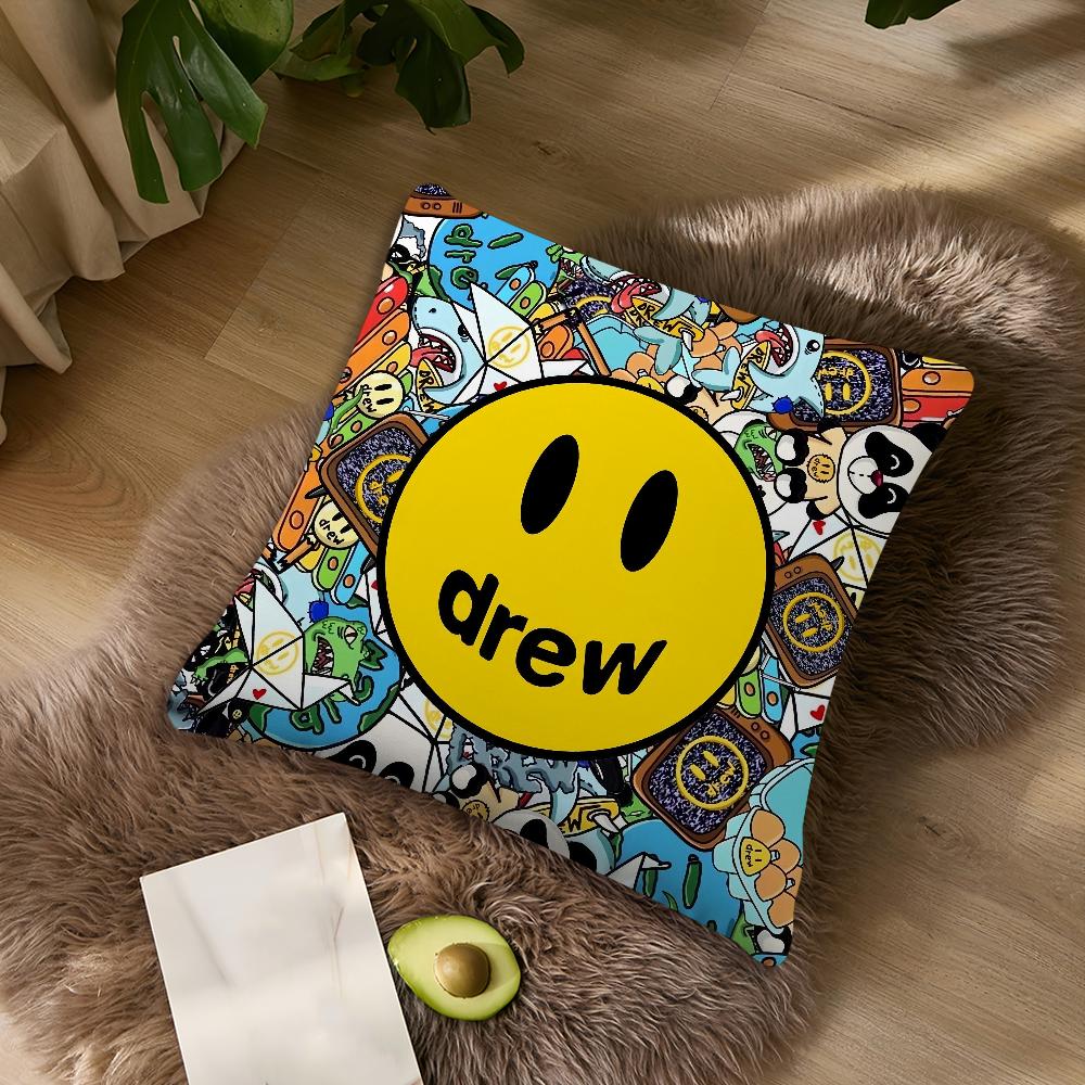 Fashion Brand Cool For Bedroom Car Coffee Shop Room Soft and Living Room D-Drew H-House Sofa Decorative Pillow Cover Case