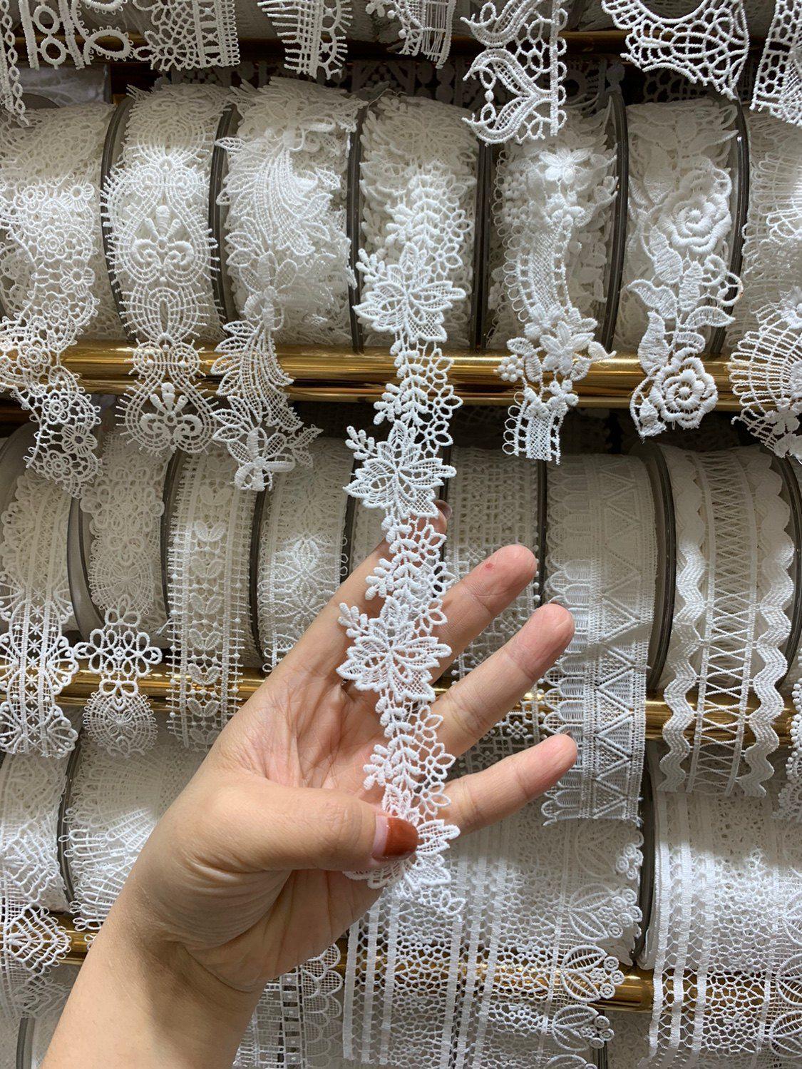 Водорастворимая кружевная тесьма Jiancheng для DIY кукол и детской одежды
