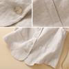 Women's Summer Cotton Linen Vest Casual Loose V-neck Sleeveless Jacket Coat Korean Style Fashion Elegant Casual Vest Top