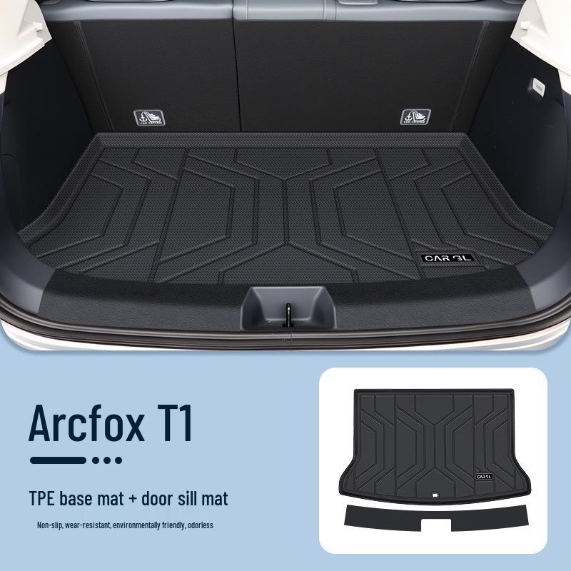Jihu T1 Trunk Mat - TPE Tail Box Mat for Car Interior Decoration, Fit for 26 Models.