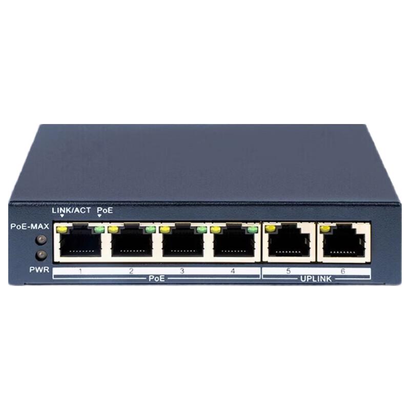 

Hikvision 6-Port Gigabit PoE Managed Switch for Surveillance CN plug (adapter included)