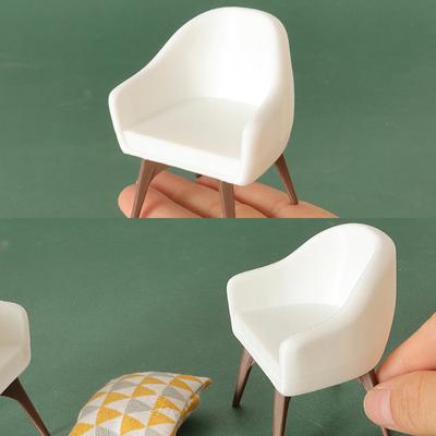 1/12 Lėlių namelio mini foteliuko modelis Lėlių namelio svetainės baldų dekoracija Lėlių namo mikro scenos statybos rekvizitai