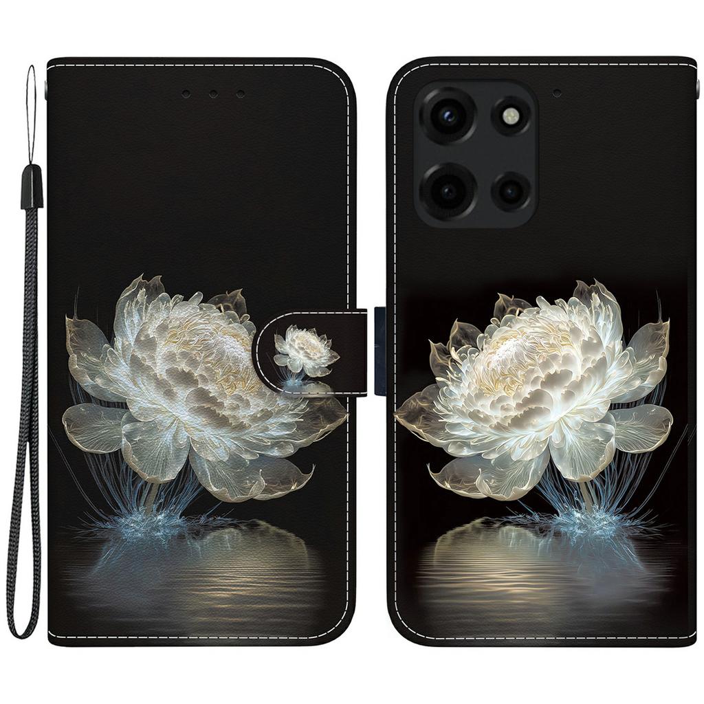 For Motorola Moto G Power (2025) Wallet Phone Case Anti-Drop Leather Flip Cover Pattern Printing