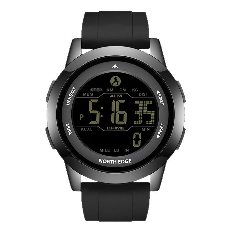 Lory Waterproof Shockproof Smart Pedometer Watch with Alarm and Straight Strap for Men and Women